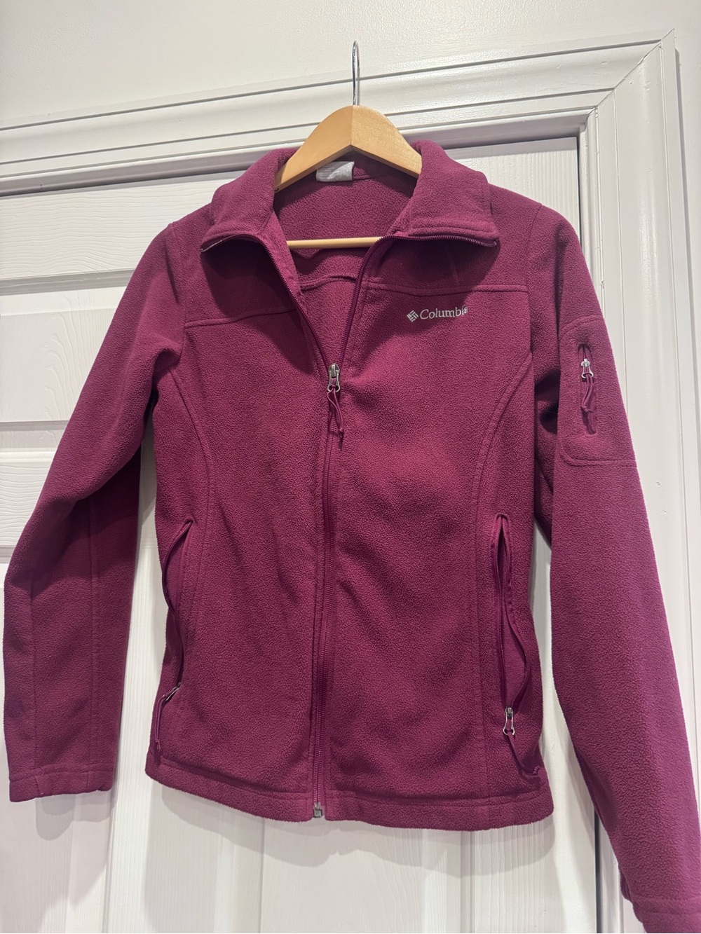 Columbia Women's Deep Plum Full-Zip Fleece Jacket